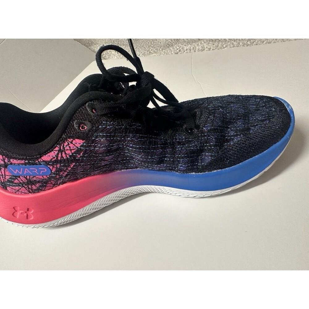 Under Armour Flow Velociti Wind  Running Tenis Black Pink And Blue Size 7 - Picture 6 of 13